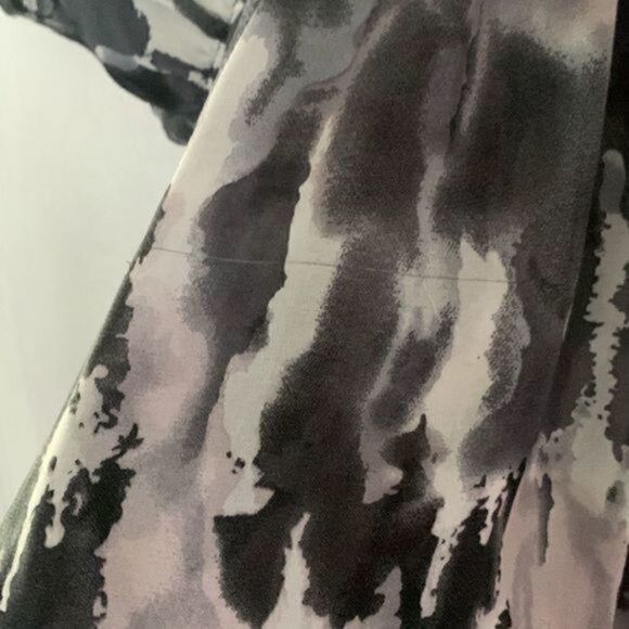 Logix gray & black printed sleeveless empire waist beach coverup size small - Picture 10 of 13